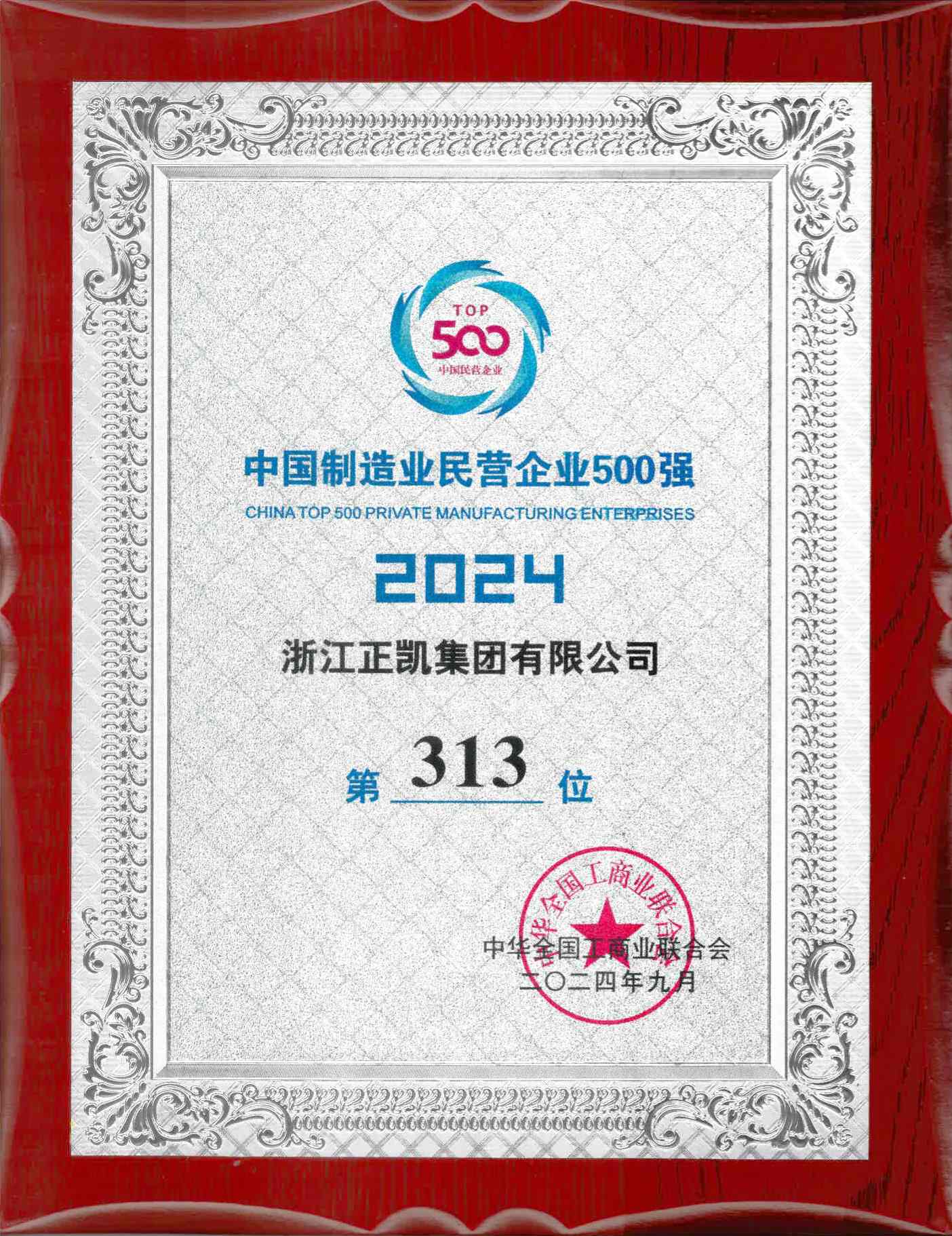 1.2024年中国制造业民营企业500强